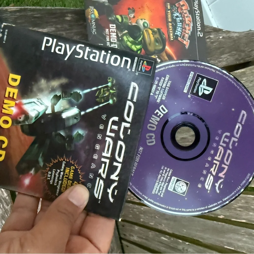 4 PlayStation Demo CD DISC Tomb Raider III Ninja shadow/Unholy War Eidos Ratchet
